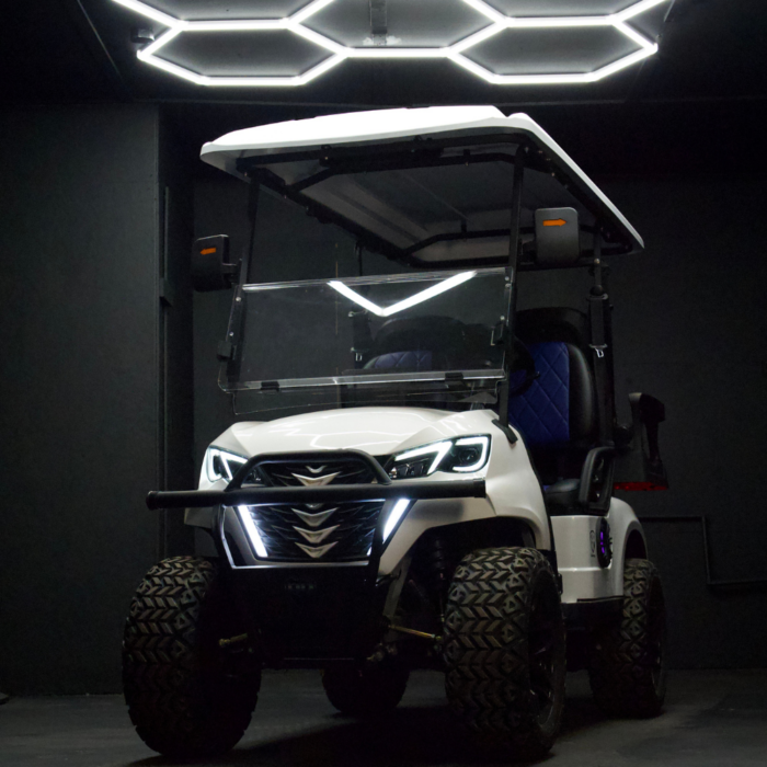 EA4R -  White Body, Black/Blue Seats, Black Seat Stitching - Image 2