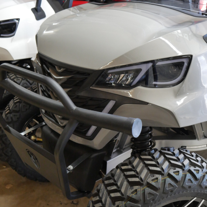 EA6R - Tan Body, Black Seats, Black Seat Stitching